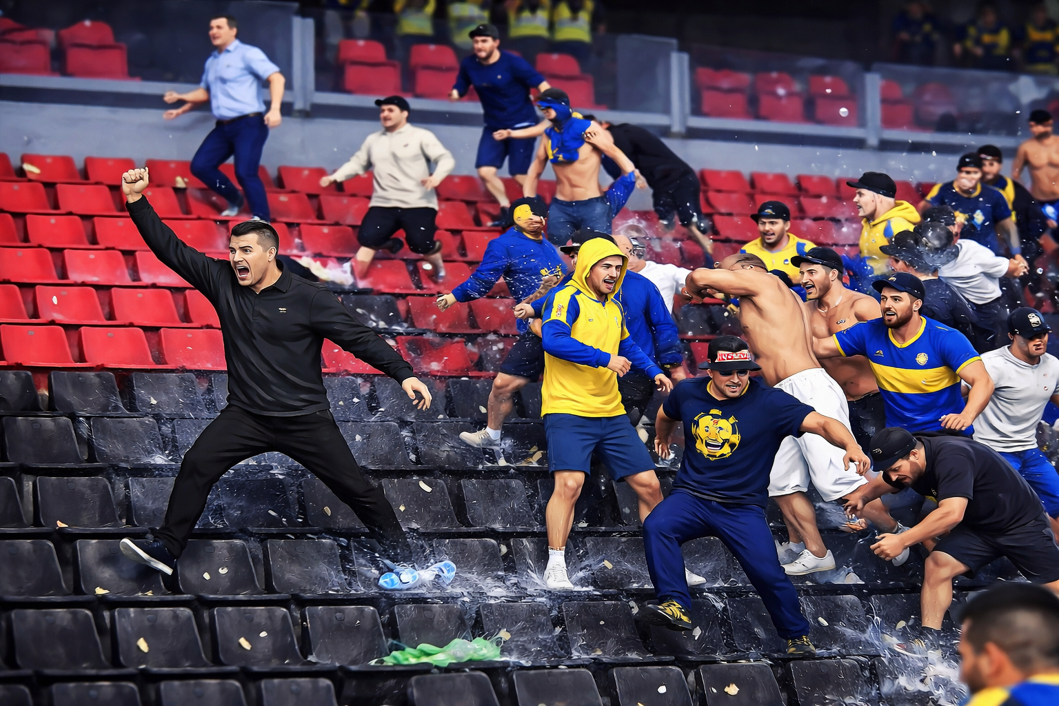 Multitud apasionada de hinchas