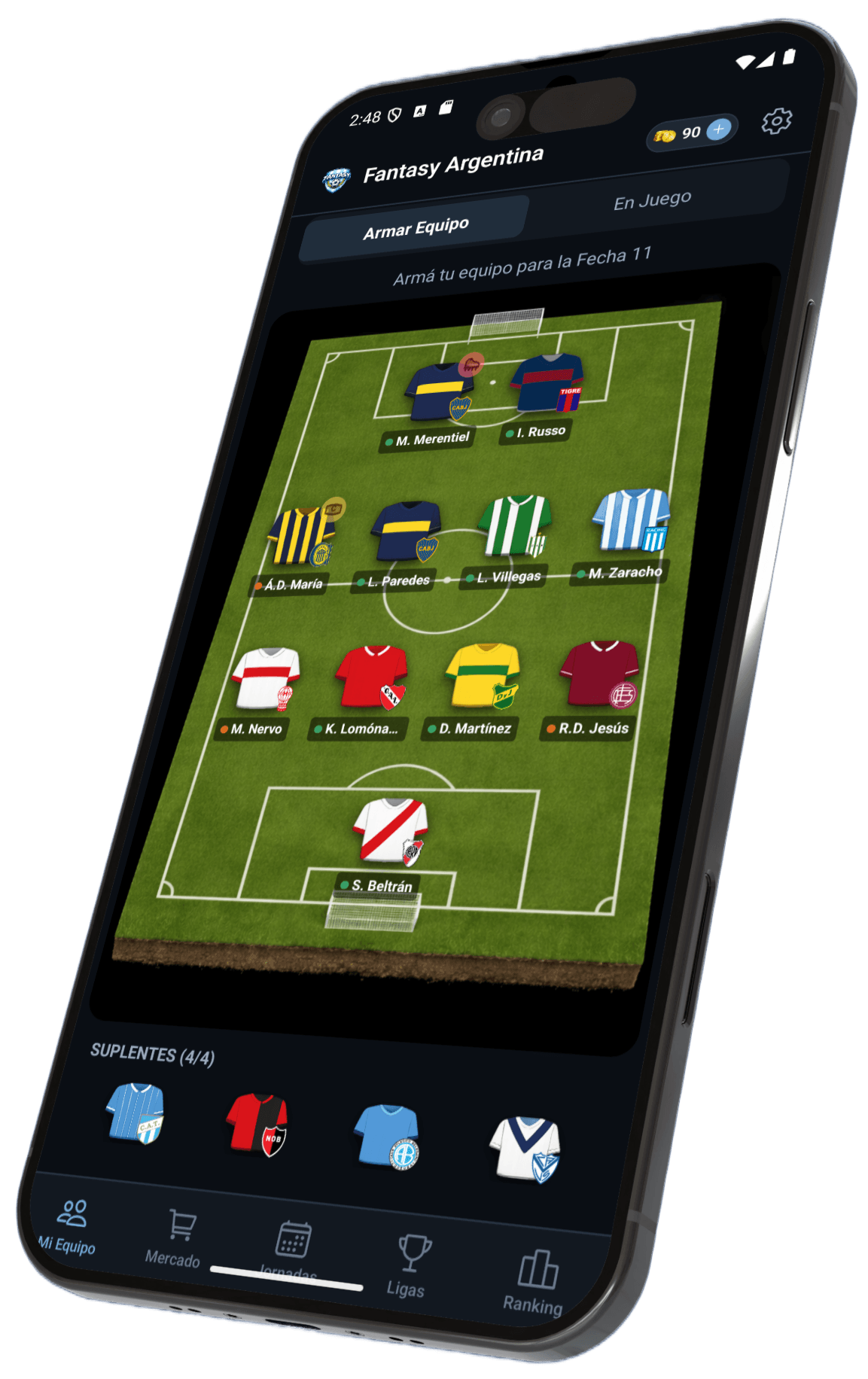 Fantasy Argentina - Armá tu equipo