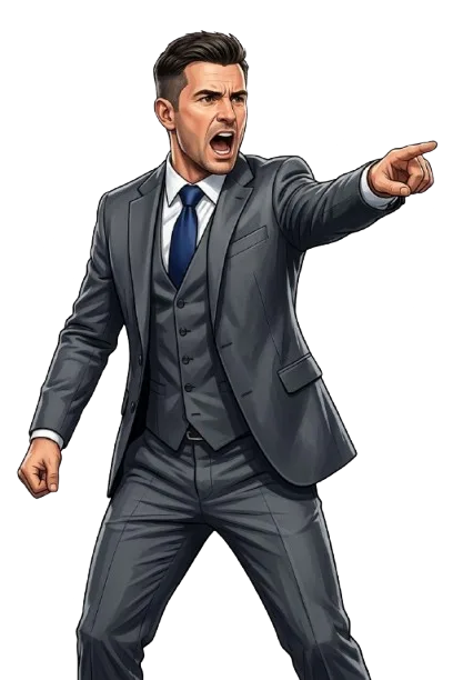 Entrenador de fútbol dando instrucciones